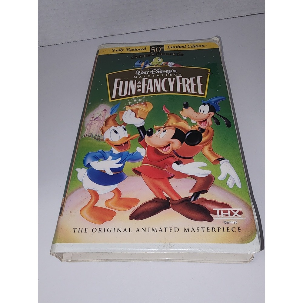 Fun and‎ Fancy Free VHS Walt Disney Masterpiece Collection Movie